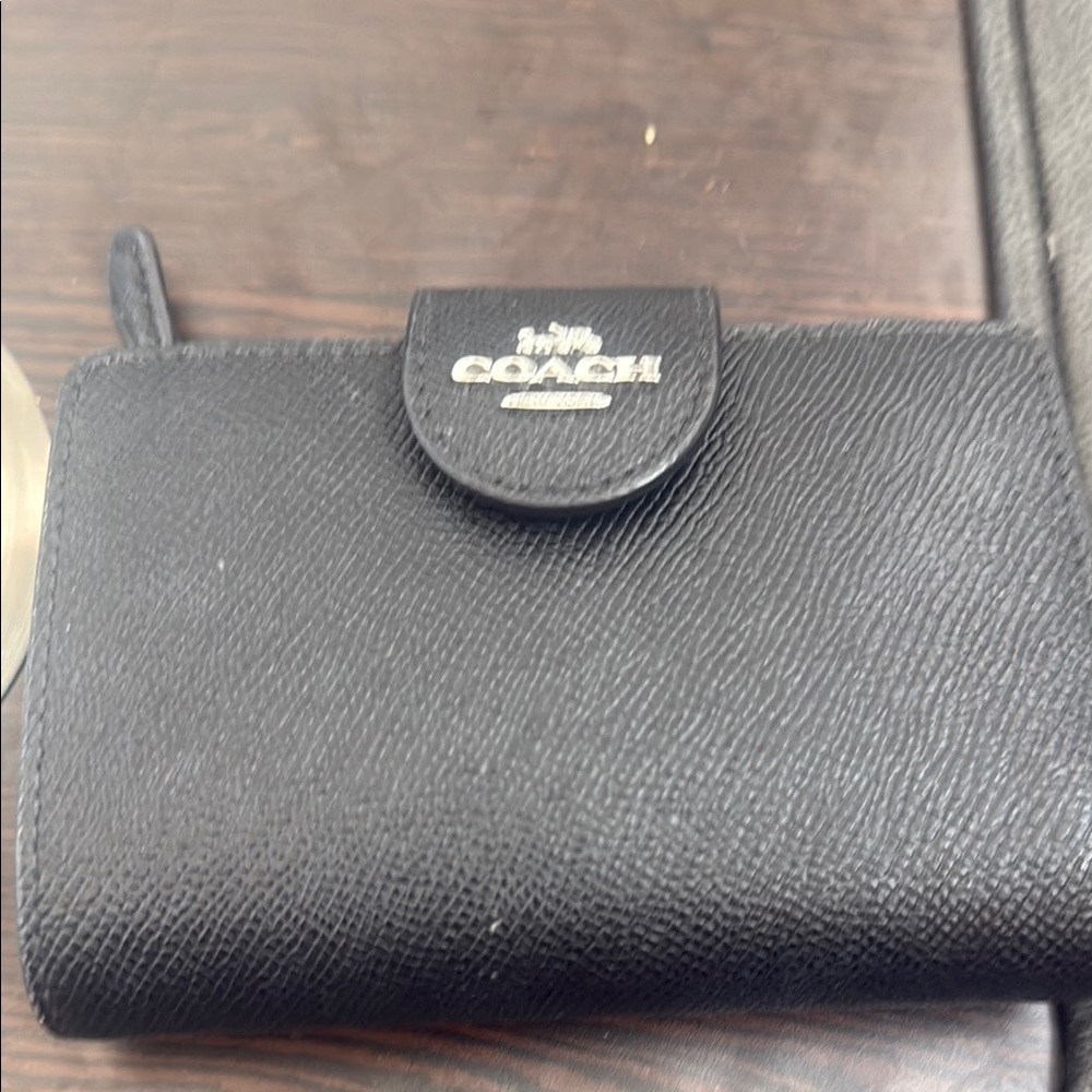 Coach Black Leather Wallet